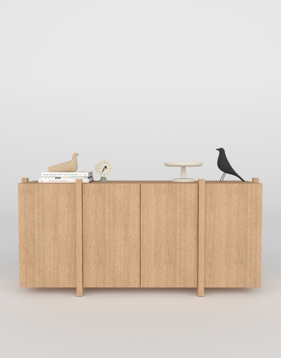 Elegant en Functioneel dat is deze moderne eiken dressoir Sento. Breng stijl en functionaliteit samen met deze moderne houten dressoir. Het ontwerp met genoeg ruimte is perfect voor het opbergen van items die je uit het zicht wilt houden. De kast is gemaakt van massief en gefineerd eiken met een natuurlijke afwerking, waardoor hij moeiteloos past in zowel moderne als Scandinavische interieurs. De verticale staanders geven de wandkast Sento een minimalistische en strakke look, terwijl de stevige constructie zorgt voor stabiliteit. Ideaal voor boeken, decoratie, planten of servies deze kast biedt volop mogelijkheden om jouw interieur een persoonlijke touch te geven. Deze wandkast Sento combineert design en praktisch nut, en is daarmee een echte blikvanger in elke ruimte.
